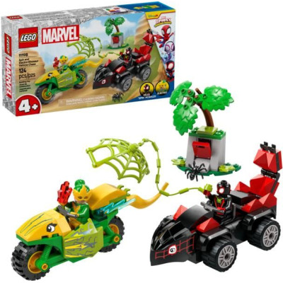LEGO Marvel - Spidey a jeho úžasní přátelé - Spin, Electro a honička s dinosauřím vozidlem