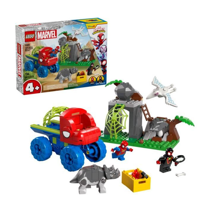 LEGO Marvel - Spidey a jeho úžasní přátelé - Spideyho tým a záchrana dinosaurů s truckem