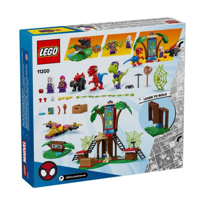 LEGO Marvel - Spidey a jeho úžasní přátelé - Spidey, Gobby a raptoří bitva na základně na stromě