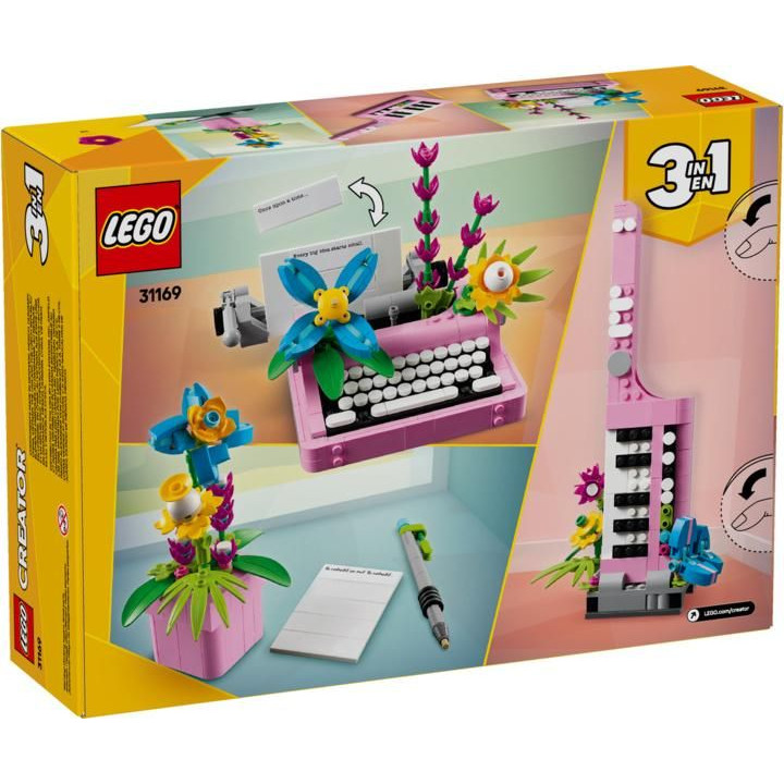 LEGO Creator - Psací stroj s květinami