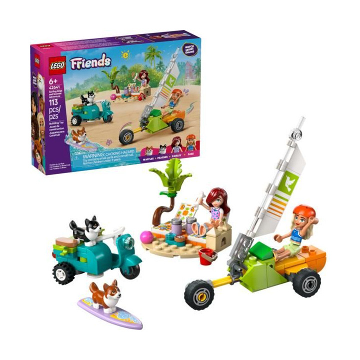 LEGO Friends - Dobrodružství se surfujícími psy a skútrem