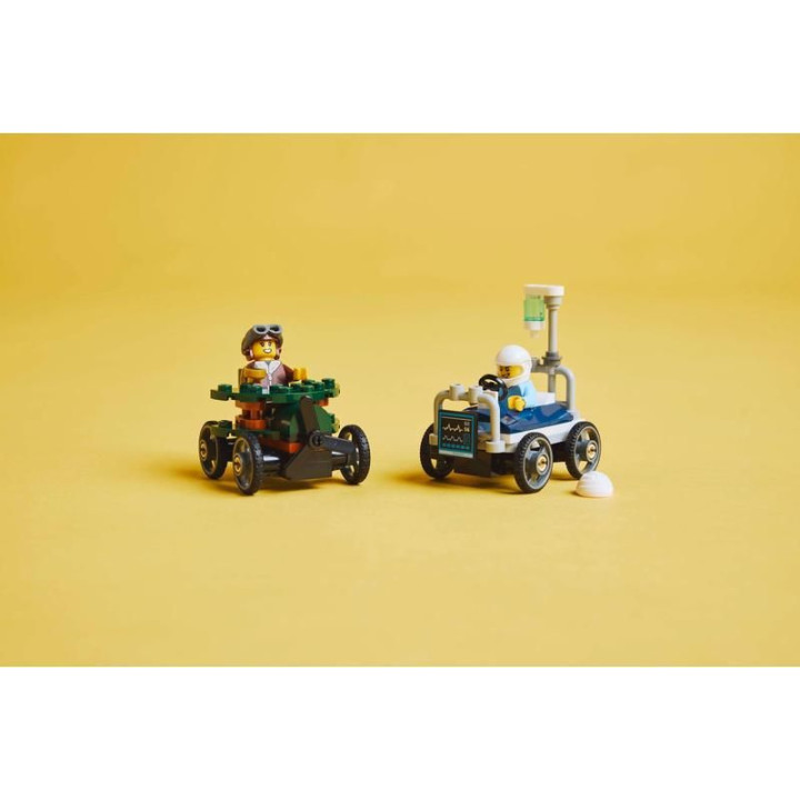 LEGO City - Závodní balíček: Letadlo vs. nemocniční lůžko