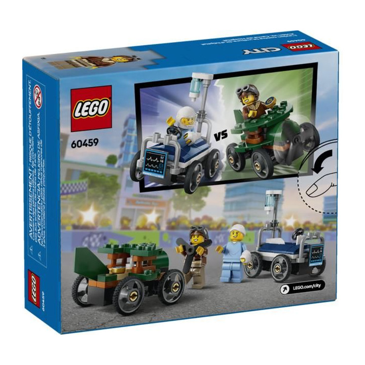 LEGO City - Závodní balíček: Letadlo vs. nemocniční lůžko