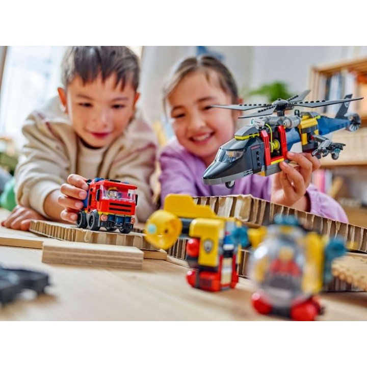 LEGO City - Remix: Helikoptéra, hasičský vůz a ponorka