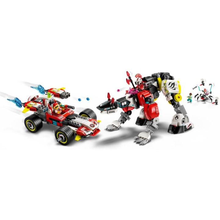 LEGO DREAMZzz - Cooperův tygří robot a Zerův hot rod