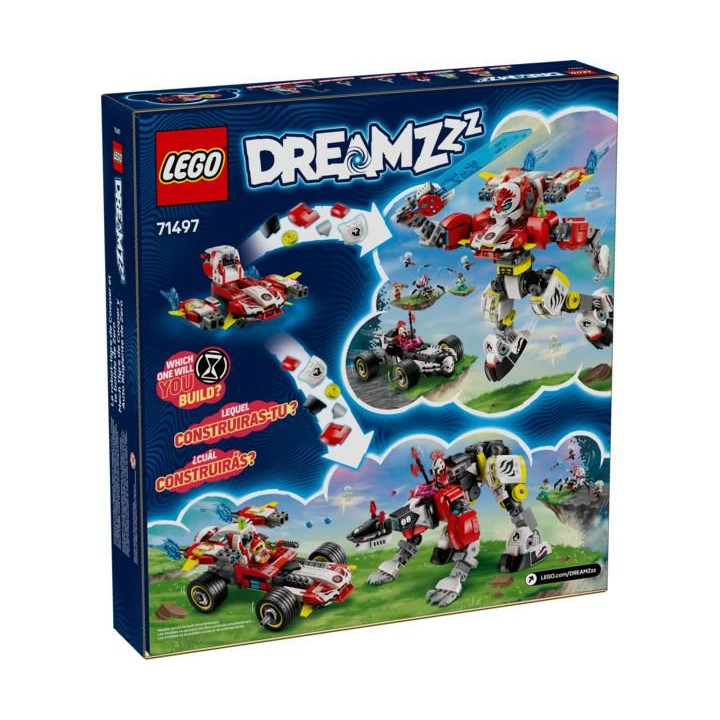 LEGO DREAMZzz - Cooperův tygří robot a Zerův hot rod