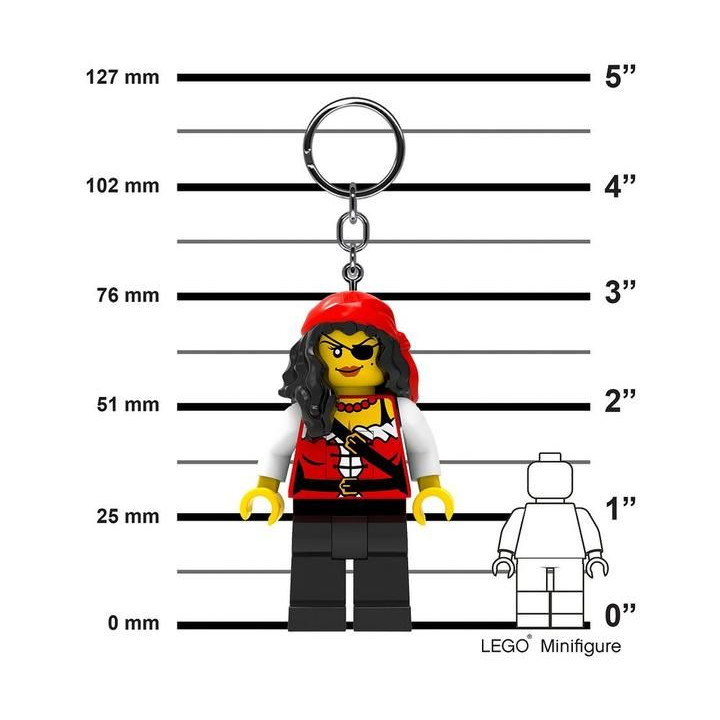 LEGO svítící klíčenka - Pirátská princezna