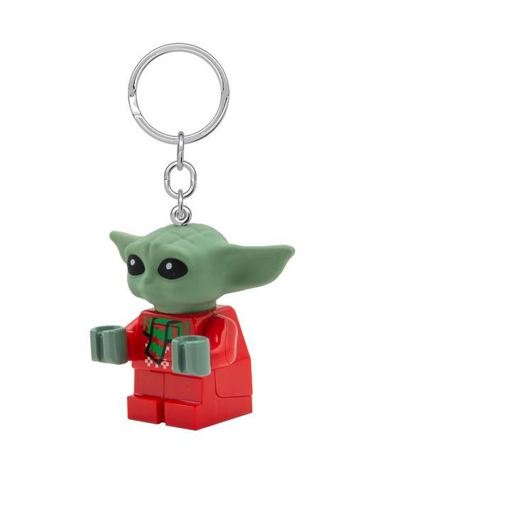 LEGO svítící klíčenka - Star Wars Baby Yoda ve svetru