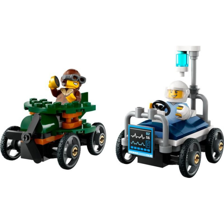 LEGO City - Závodní balíček: Letadlo vs. nemocniční lůžko