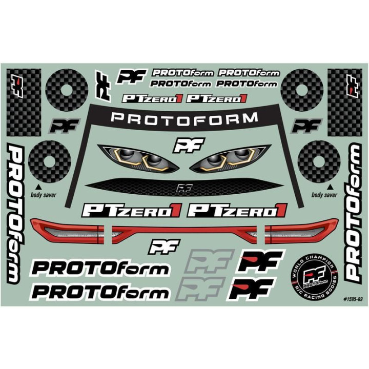 PROTOform karosérie 1:10 PTzero1 lehká nenabarvená (0.65mm) 190mm
