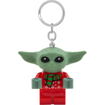 LEGO svítící klíčenka - Star Wars Baby Yoda ve svetru