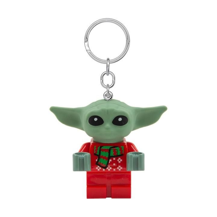LEGO svítící klíčenka - Star Wars Baby Yoda ve svetru