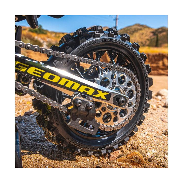 Pro-Line kolo s pneu 1:4 Dunlop Geomax MX14 V2 Bead CR4 zadní, disk černý: Promoto-MX