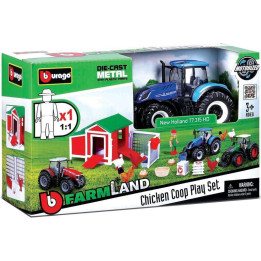 Bburago slepičí Farma s traktorom