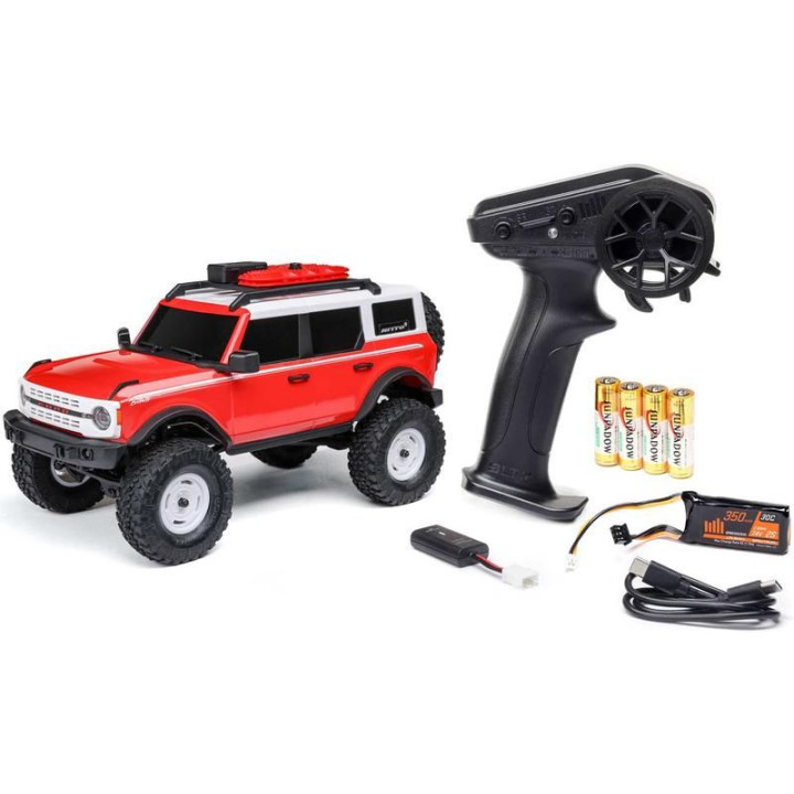 Axial SCX24 Ford Bronco 2021 1:24 4WD RTR červený