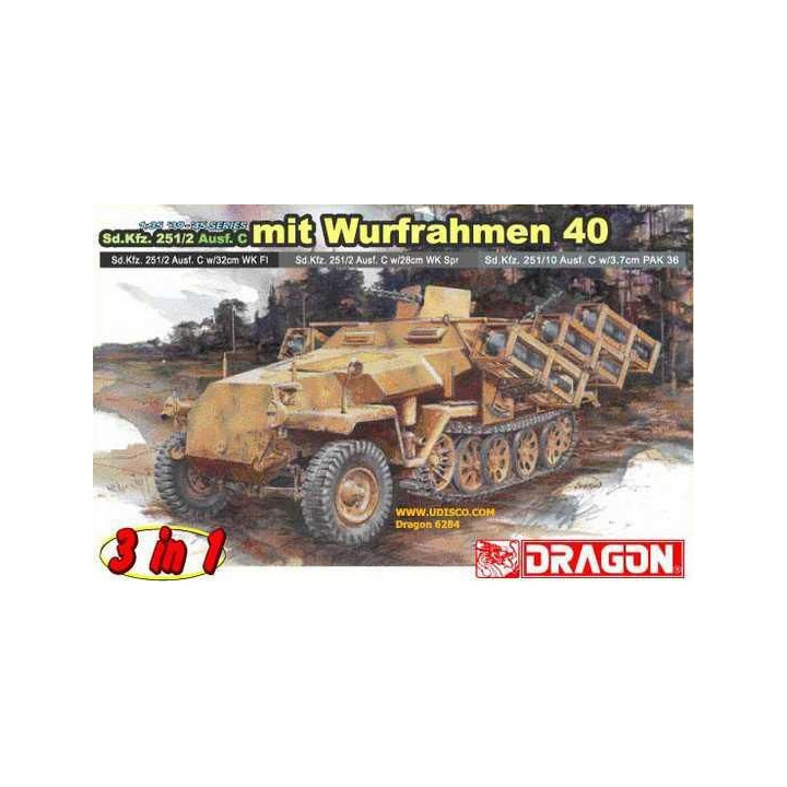 Model Kit military 6284 - Sd.Kfz.251 Ausf.C mit WURFRAHMEN 40 (1:35)