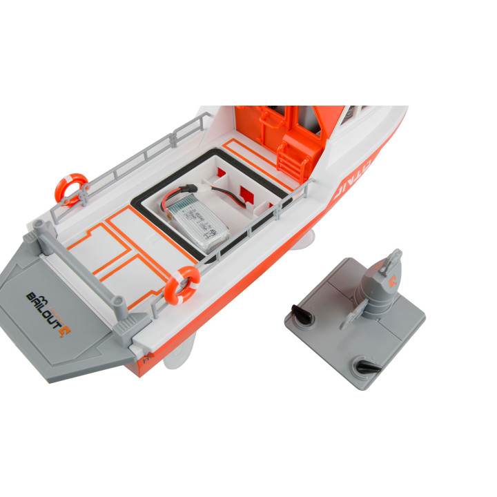 Záchranný čln prúdový pohon 320 mm RTR bielo-oranžový