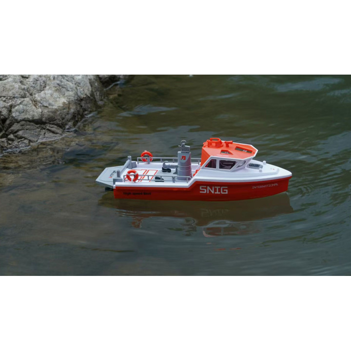 Záchranný čln prúdový pohon 320 mm RTR bielo-oranžový