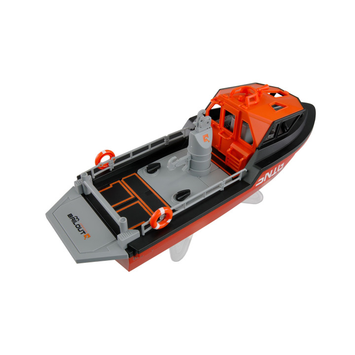 Záchranný čln prúdový pohon 320 mm RTR čierno-červený