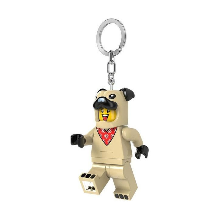 LEGO svítící klíčenka - Mopsík