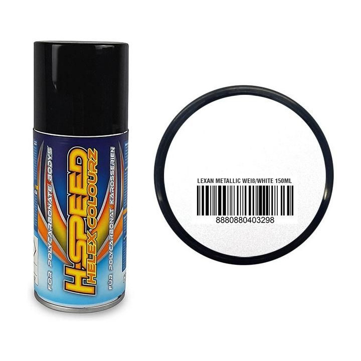 H-Speed barva ve spreji metalická bílá 150ml