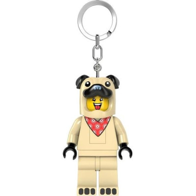 LEGO svítící klíčenka - Mopsík
