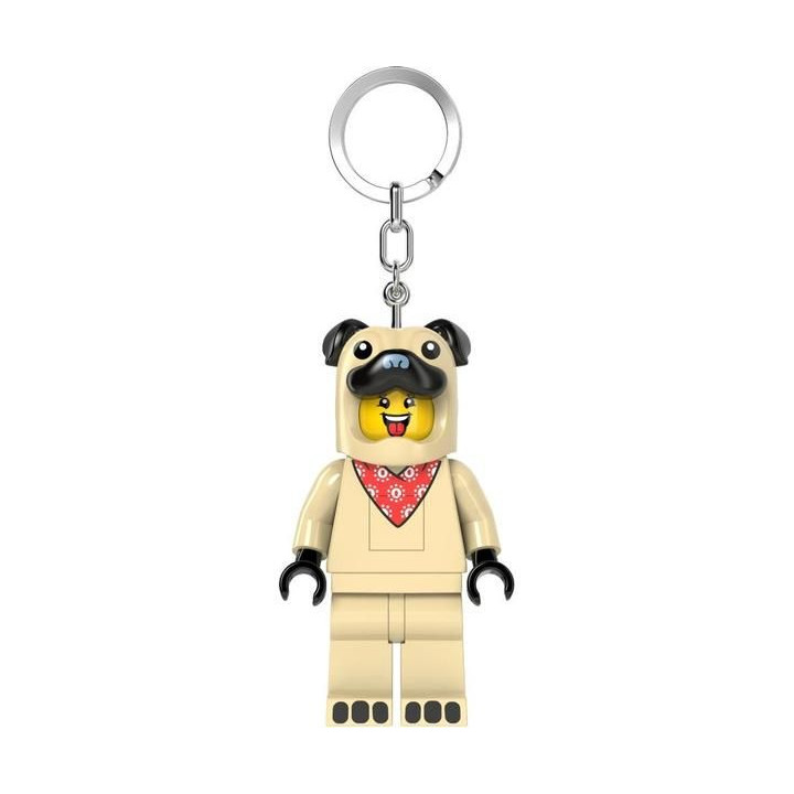 LEGO svítící klíčenka - Mopsík