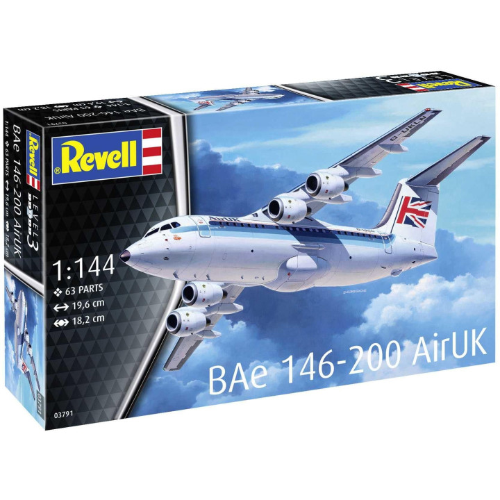 Plastic ModelKit letadlo 03791 - Bae 146 (RJ85) (1:144)