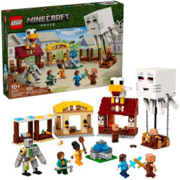 LEGO Minecraft - Balón v podobě ďasa a útok na vesnici