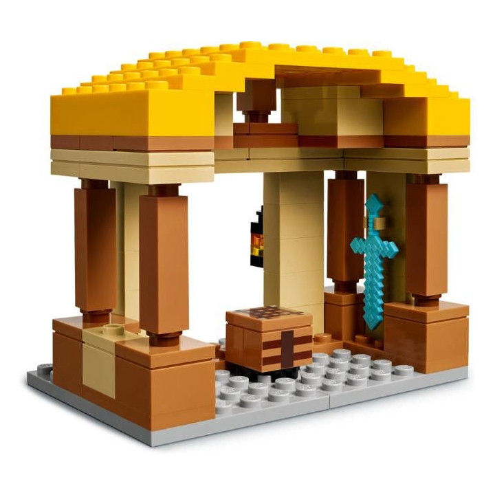 LEGO Minecraft - Balón v podobě ďasa a útok na vesnici