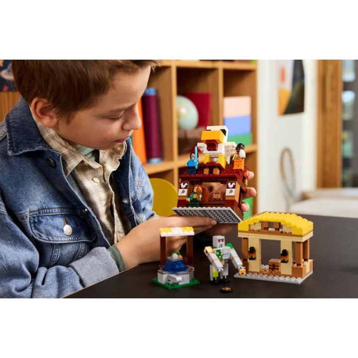 LEGO Minecraft - Balón v podobě ďasa a útok na vesnici