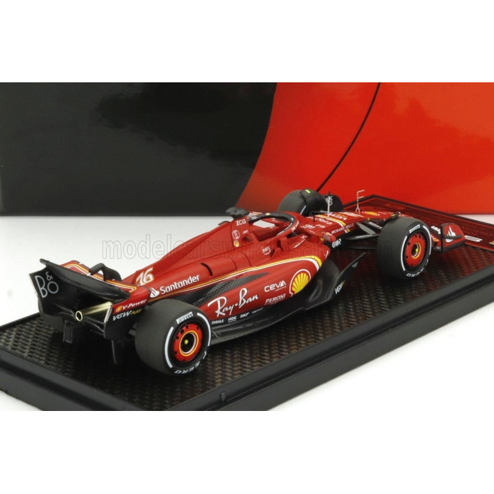 BBR MODELS FERRARI F1  SF-24 TEAM SCUDERIA FERRARI N 16 AUSTRALIAN GP 2024 CHARLES LECLERC - RED BLACK 1/43