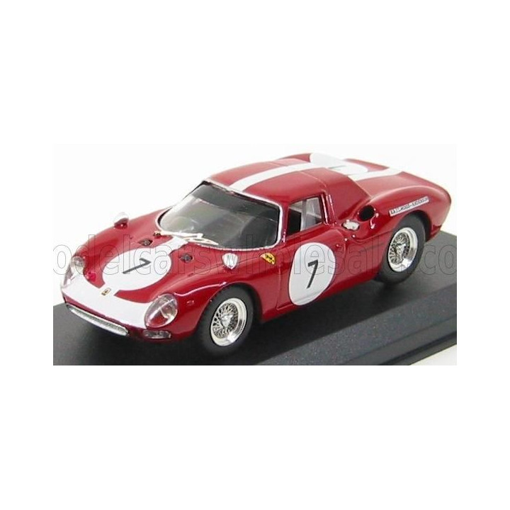 BEST MODEL FERRARI 250LM N 7 KYALAMI 1966 HAILWOOD - ANDERSON - BORDEAUX  WHITE 1/43