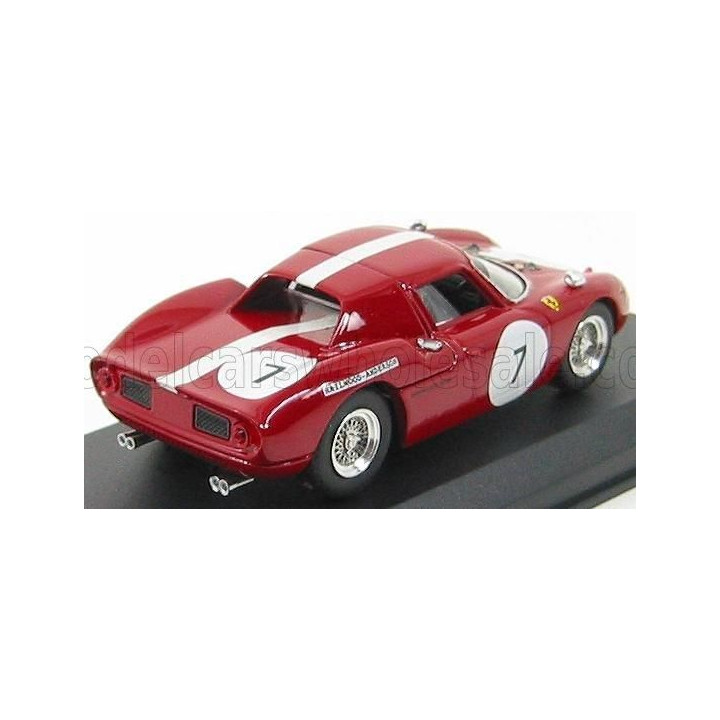 BEST MODEL FERRARI 250LM N 7 KYALAMI 1966 HAILWOOD - ANDERSON - BORDEAUX  WHITE 1/43