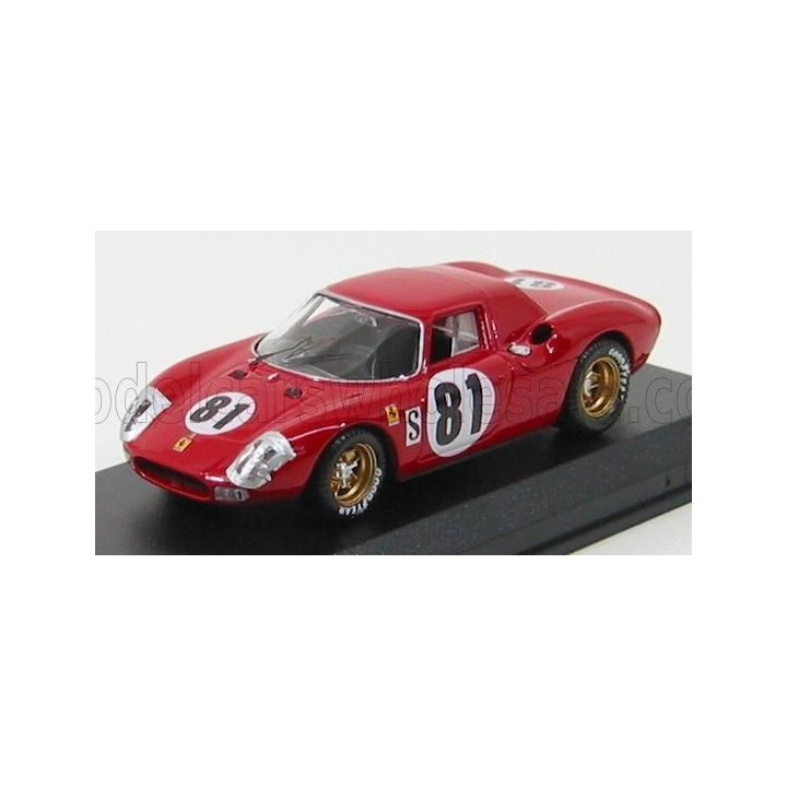 BEST MODEL FERRARI 250LM N 81 DAYTONA 1968 PIPER - GREGORY - RED 1/43