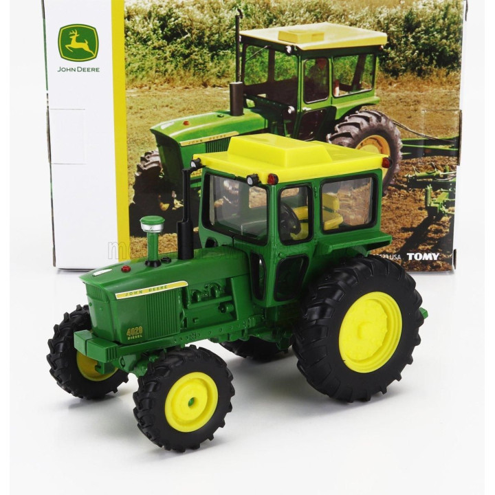 BRITAINS JOHN DEERE 4020 TRACTOR 1965 - GREEN YELLOW 1/32