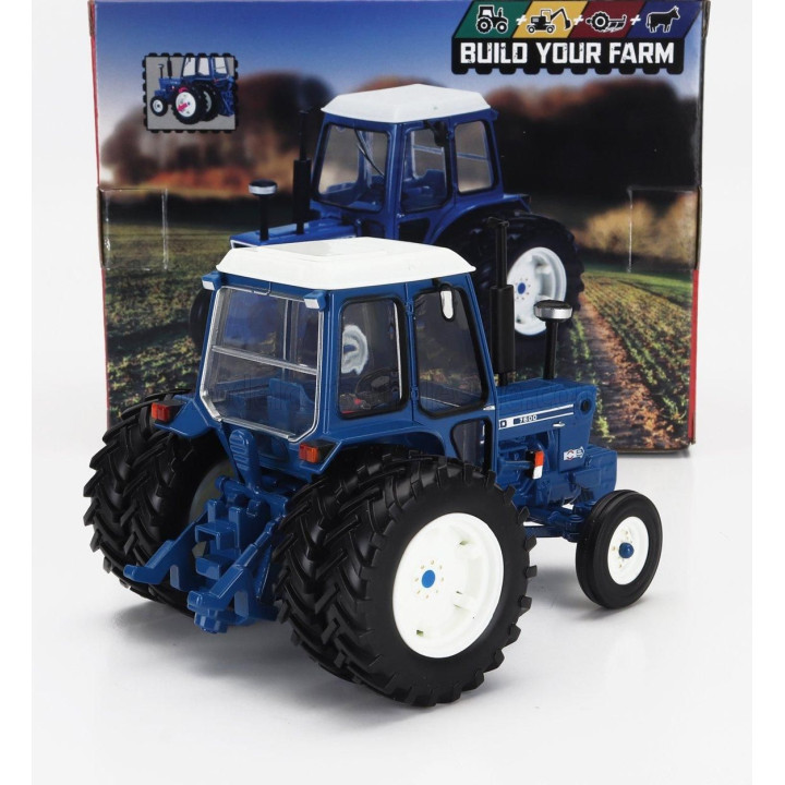 BRITAINS FORD USA 7600 TRACTOR 1969 - BLUE WHITE 1/32