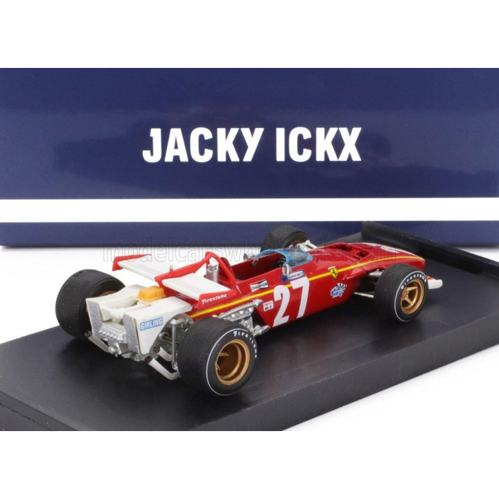 BRUMM FERRARI F1  312B N 27 BELGIUM GP 1970 JACKY ICKX - RED WHITE 1/43