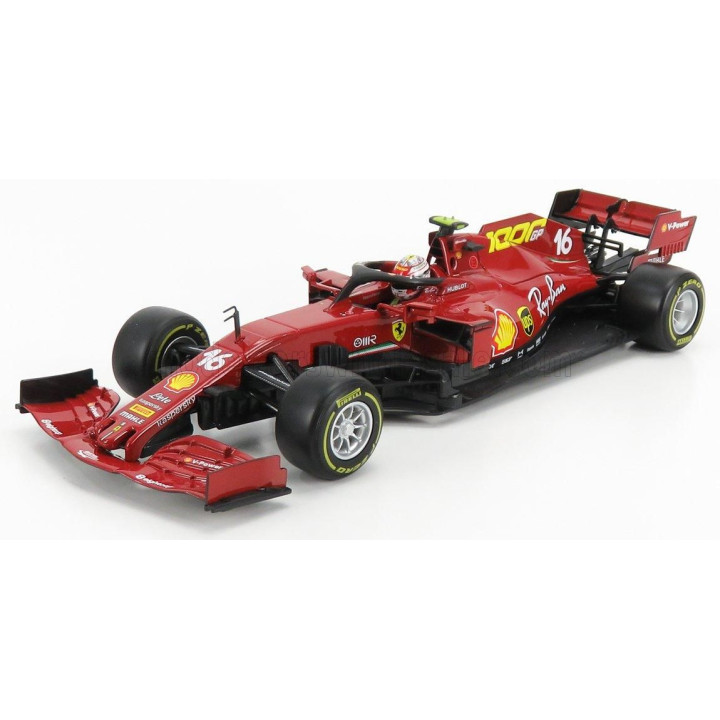 BURAGO FERRARI F1  SF1000 TEAM SCUDERIA FERRARI N 16 8th TOSCANA GP MUGELLO 1000th GP FERRARI F1 2020 C.LECLERC - MUGELLO RED 1/