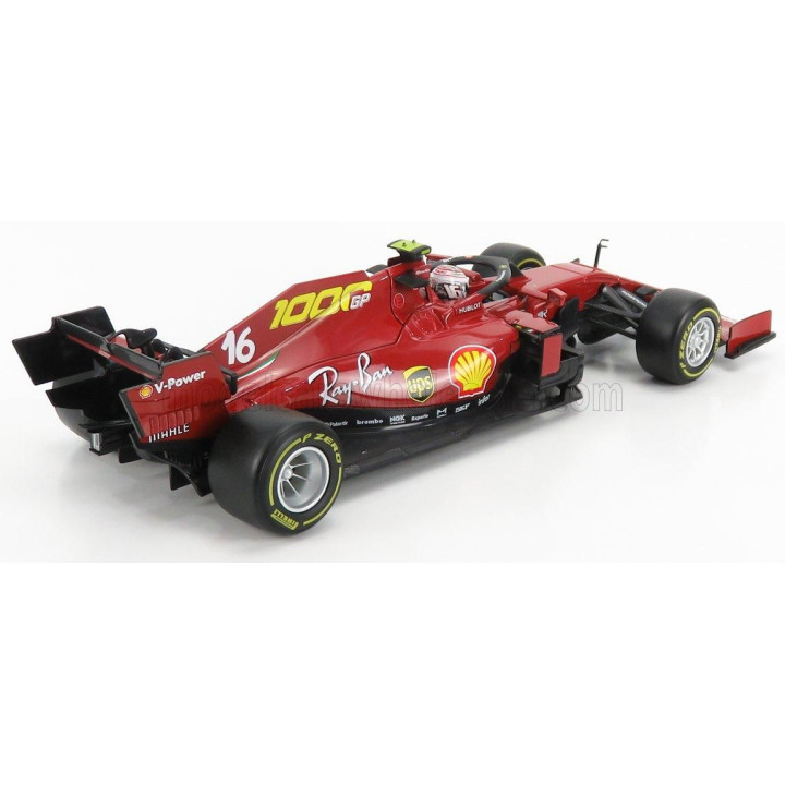 BURAGO FERRARI F1  SF1000 TEAM SCUDERIA FERRARI N 16 8th TOSCANA GP MUGELLO 1000th GP FERRARI F1 2020 C.LECLERC - MUGELLO RED 1/