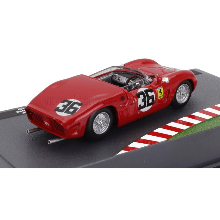 EDICOLA FERRARI 248SP SPIDER TEAM N.A.R.T. N 36 12h SEBRING 1962 PETER RYAN - JOHN FULP - RED 1/43