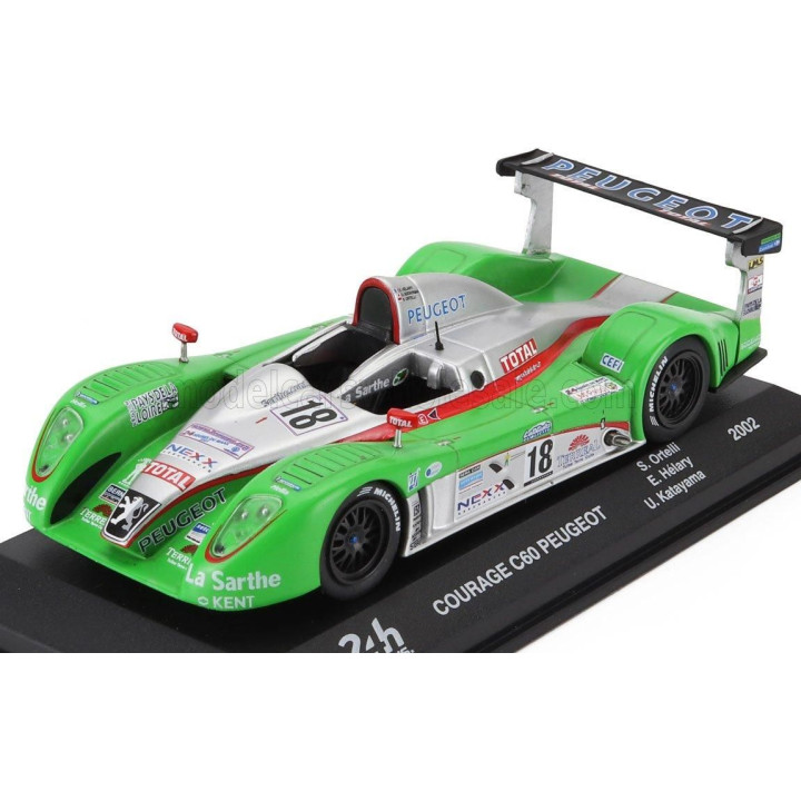 EDICOLA COURAGE C60 PEUGEOT A32 3.2L TURBO V6 TEAM PESCAROLO SPORT N 18 24h LE MANS 2002 STEPHANE ORTELLI - UKYO KATAYAMA - ERIC