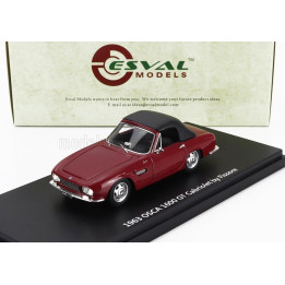 ESVAL MODEL OSCA 1600GT FISSORE CABRIOLET CLOSED 1963 - BROWN BLACK 1/43