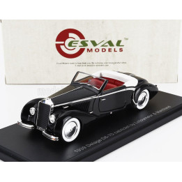 ESVAL MODEL DELAGE D6-70 CABRIOLET LETOURNEUR & MARCHAND OPEN 1939 - BLACK 1/43