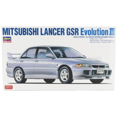 HASEGAWA MITSUBISHI LANCER GSR EVOLUTION III 1995 1/24
