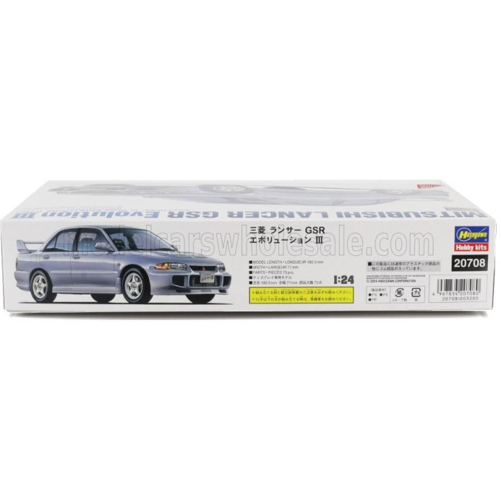 HASEGAWA MITSUBISHI LANCER GSR EVOLUTION III 1995 1/24
