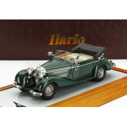ILARIO MODEL MERCEDES BENZ 540K sn154156 SINDELFINGEN CABRIOLET A OPEN 1936 - GREEN BLACK 1/43