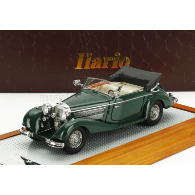 ILARIO MODEL MERCEDES BENZ 540K sn154156 SINDELFINGEN CABRIOLET A OPEN 1936 - GREEN BLACK 1/43
