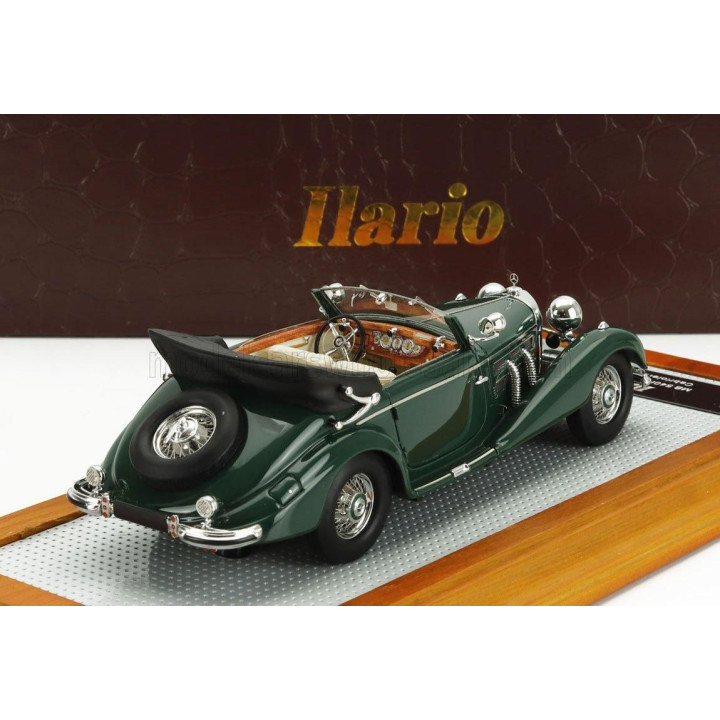 ILARIO MODEL MERCEDES BENZ 540K sn154156 SINDELFINGEN CABRIOLET A OPEN 1936 - GREEN BLACK 1/43