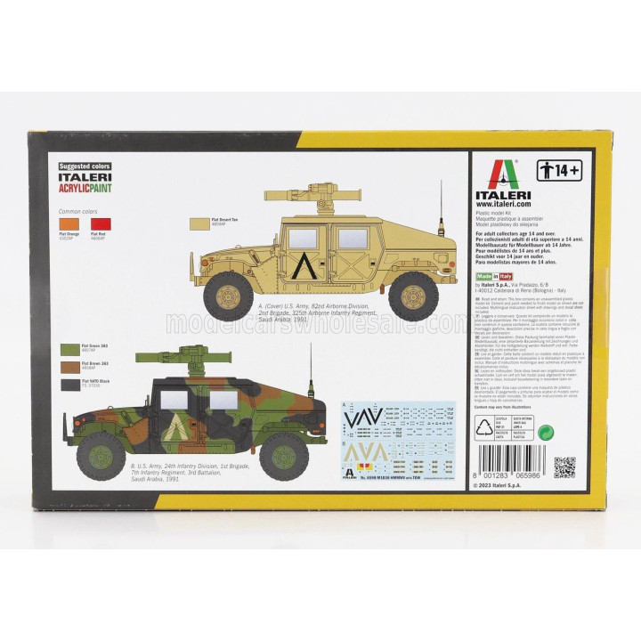 ITALERI HUMMER M1036 HMMWV MILITARY TOW CARRIER 1966 1/35